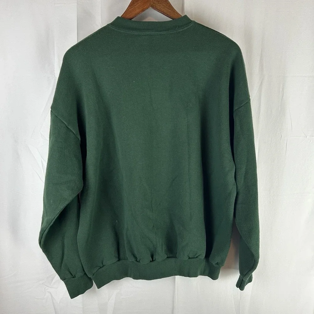 Vtg Montana Tultex Maximum Sweats‎ Crewneck Sweatshirt USA Made 90s Green XL